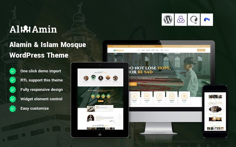 Alamin - Islam Mosque WordPress Theme