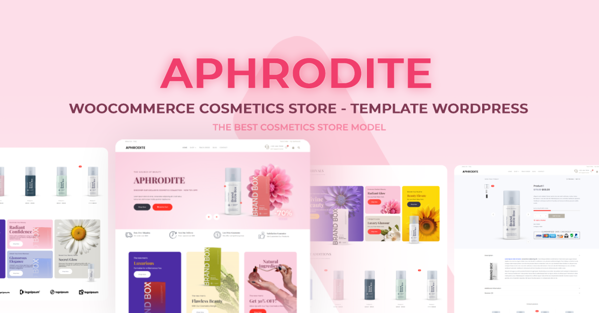 Aphrodite WooCommerce Cosmetics Store WordPress