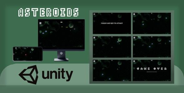 Asteroids Space Shooter - UNITY / HTML