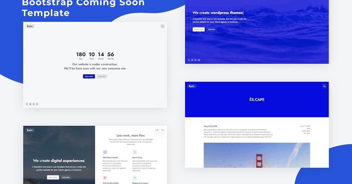 Balti - Bootstrap Coming Soon Template