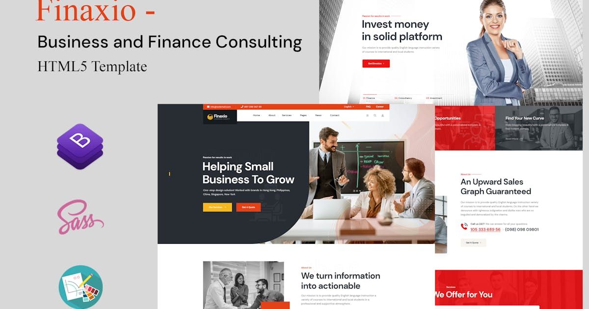 Business & Finance Consulting Bootstrap Template