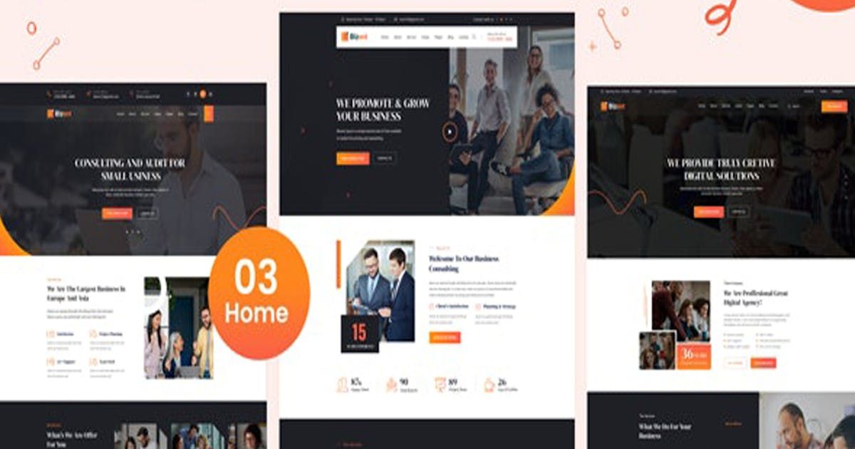 Business HTML Template with PHP contact Bootstrap