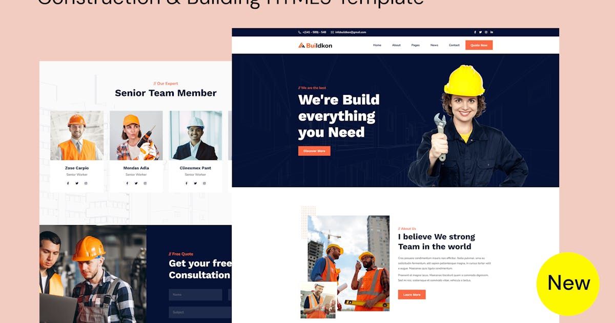 Construction & Building HTML5 Template