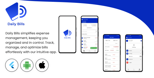 Daily Bills - Full Flutter Application Like Khatabook