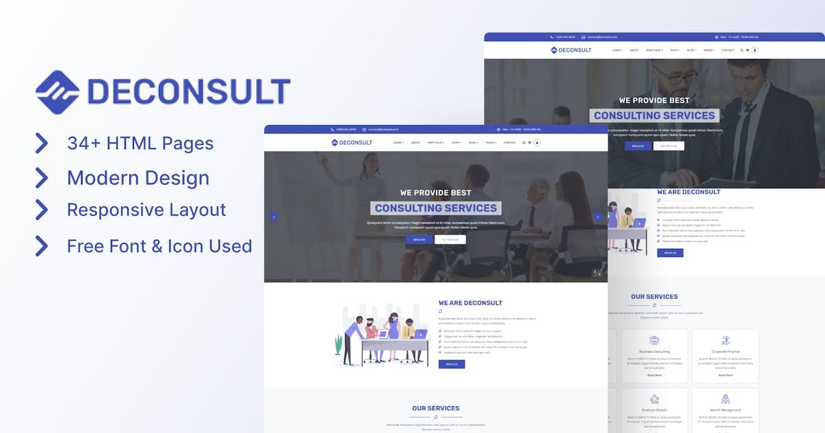 Deconsult - Business Consulting Template