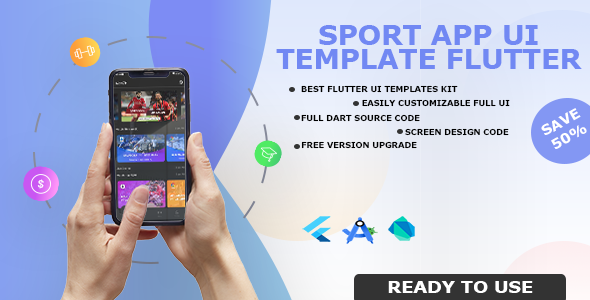 DynamicSports - Sports Streaming App UI KIT Flutter