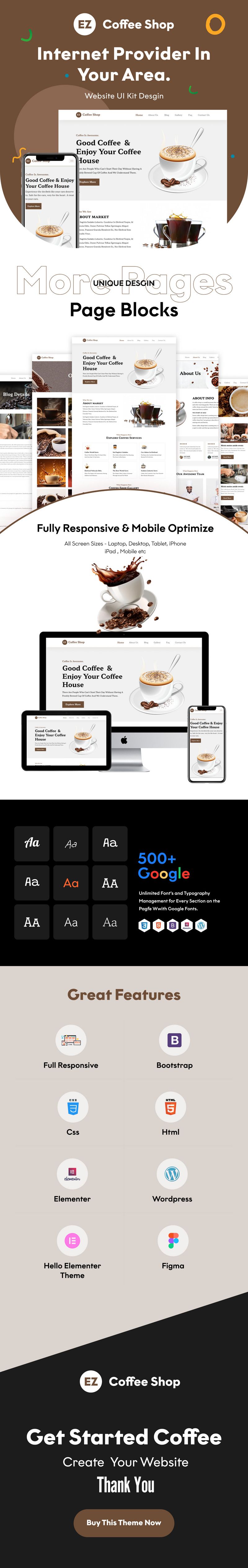 EZ Coffee Shop: Power Up Your Website with Elementor - Features Image 1