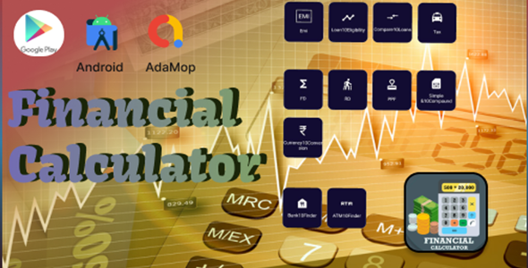 Financial Calculator-Investment Calc Loan EMI Calculator - Finance Tool - Loan Planner Admob