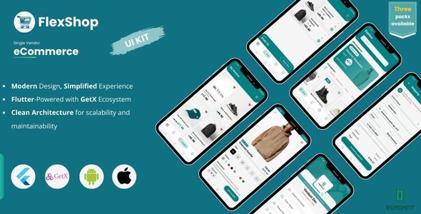 FlexShop UI - Flutter E-commerce App UI