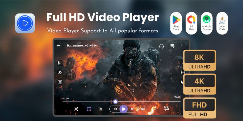 Full HD Video Player - Android App Template by CodeMaxInfotech