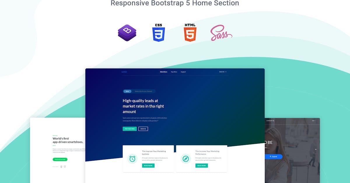 Heroxa - Responsive Hero Section Template - code.market