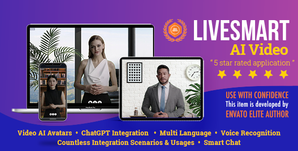 LiveSmart AI Video - Smart Video Avatars with ChatGPT - code.market