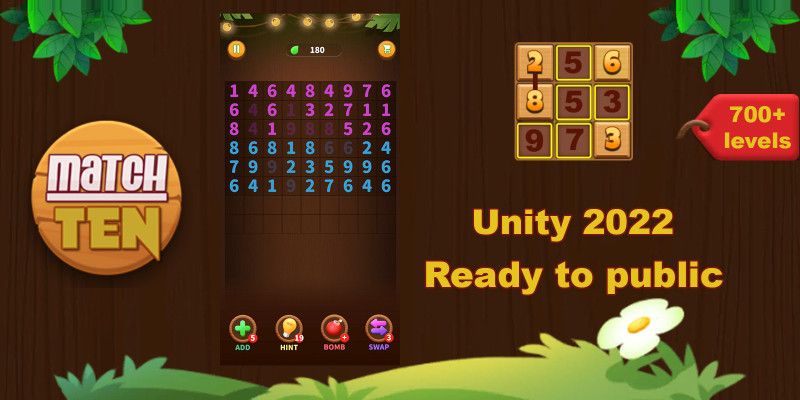 Match Ten Puzzle - Unity Template by Foxgames