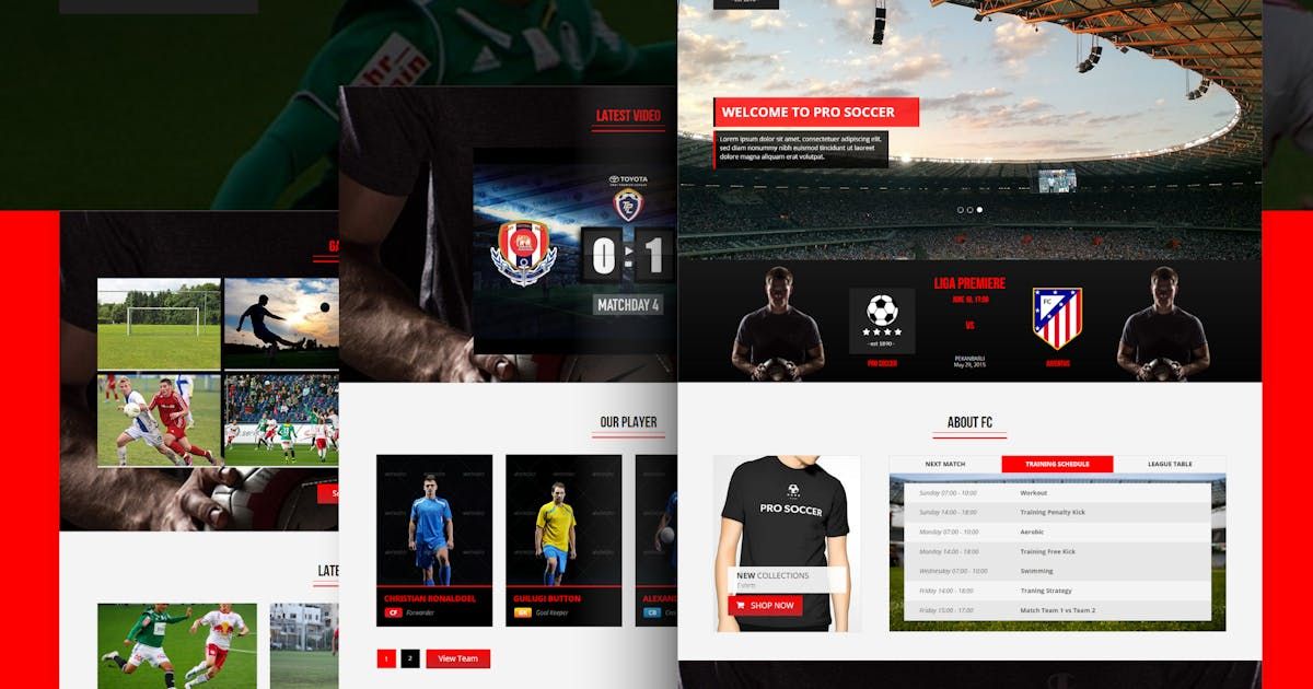 Pro Soccer - Football Club HTML Template