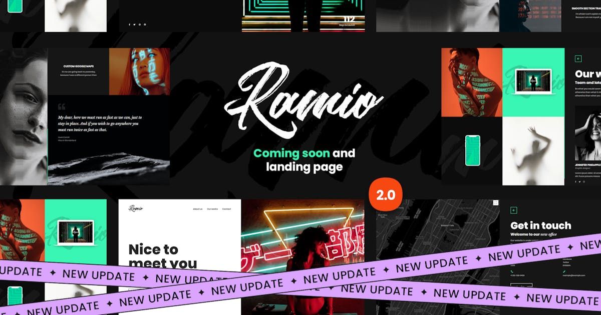 Ramio - Clean Coming Soon & Landing Page Template