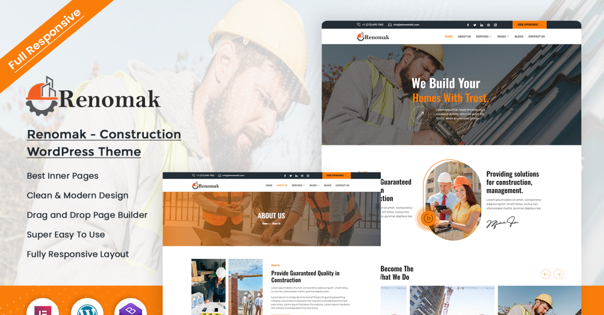 Renomak - Construction WordPress Theme