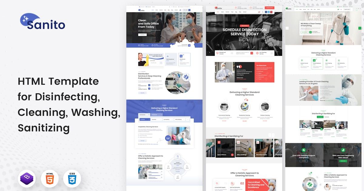 Sanito - Sanitizing and Cleaning HTML Template