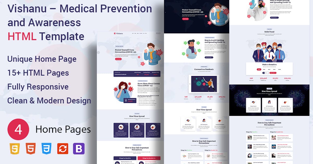 Vishanu – Medical Prevention and Awareness HTML