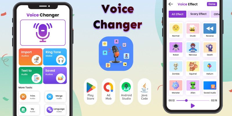 Voice Changer Effects - Android App Template by CodeMaxInfotech