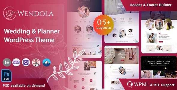 Wendola -  Wedding & Planner WordPress Theme