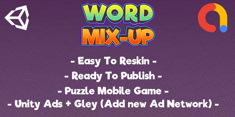Word Mix-up Puzzle Unity Template by Inassdream13