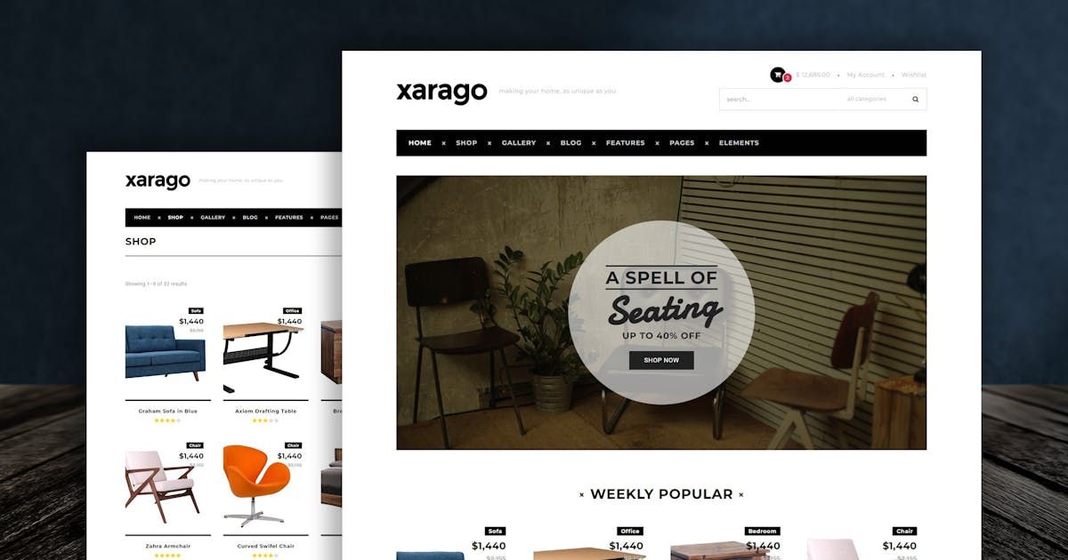 Xarago - Minimalist Shopping HTML Template