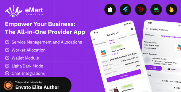 eMart - Service Provider app for On-Demand Service