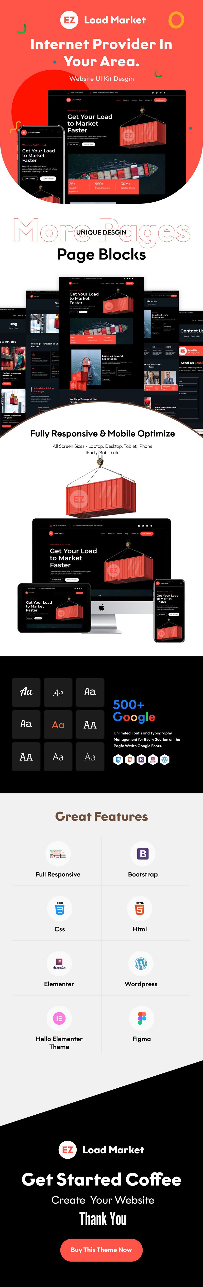 EZ-Load-Market: Amplify Your Business with the EZ-Load-Market WordPress Theme - Features Image 1