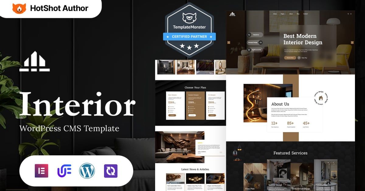 The Interiar - Interior Design And Furniture WordPress Elementor Theme
