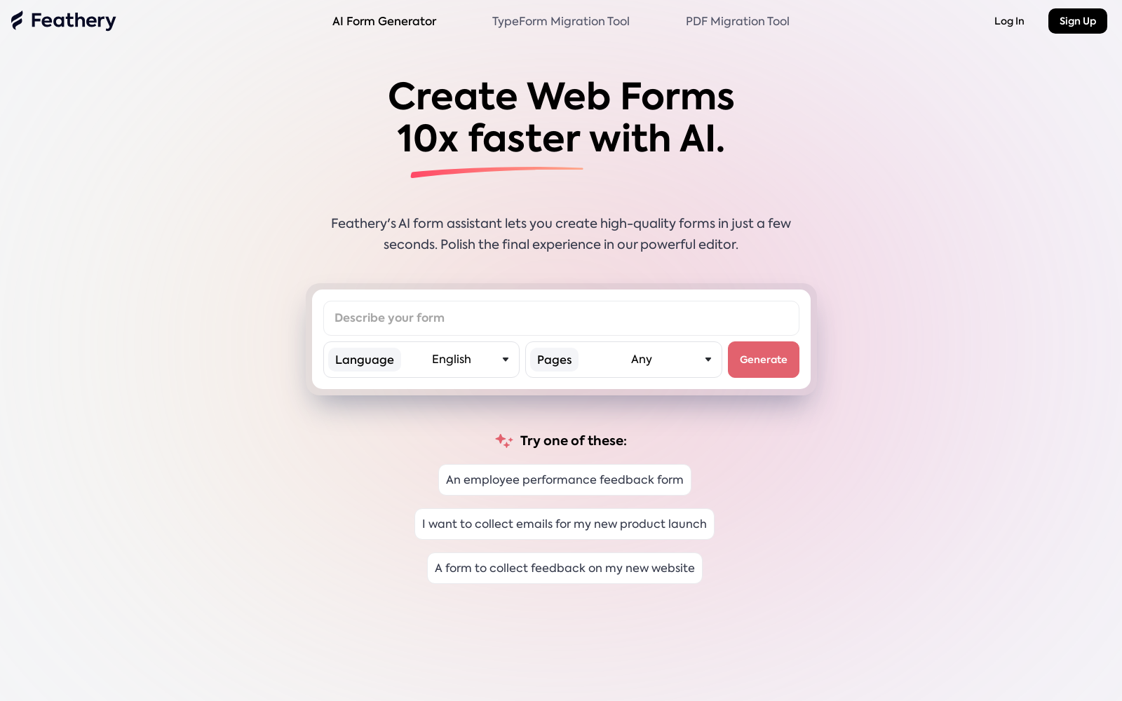 Feathery | AI form builder
