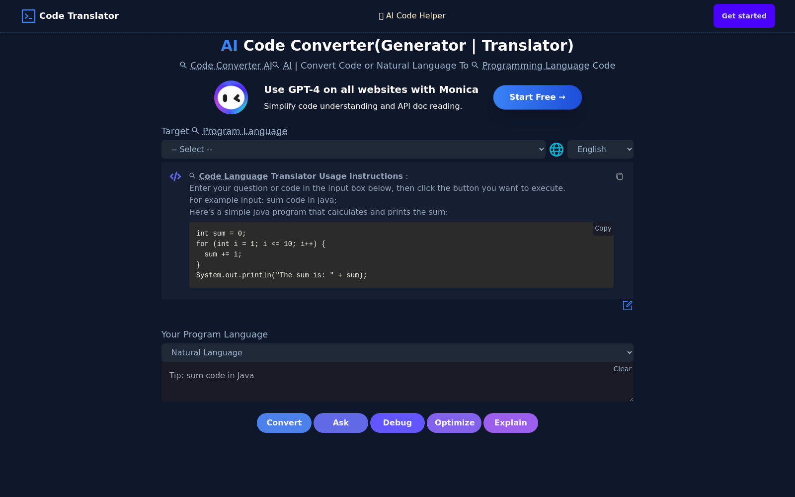 AI Code Converter | AI Code Translator | AI Code Generator - code.market