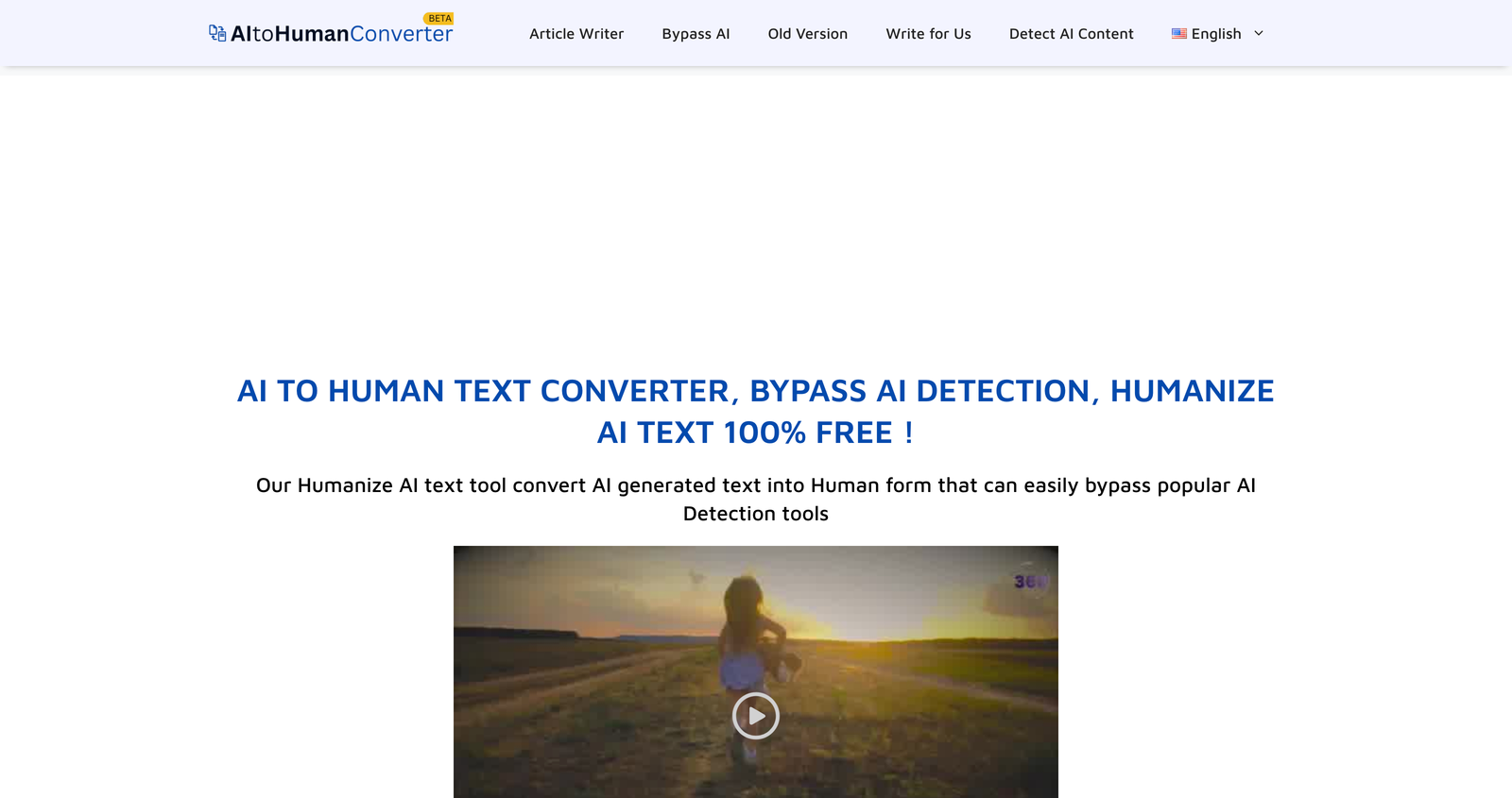 AI to Human Text Converter | Bypass AI Detection 100% Free | Humanize Ai Text - AI to Human Converter