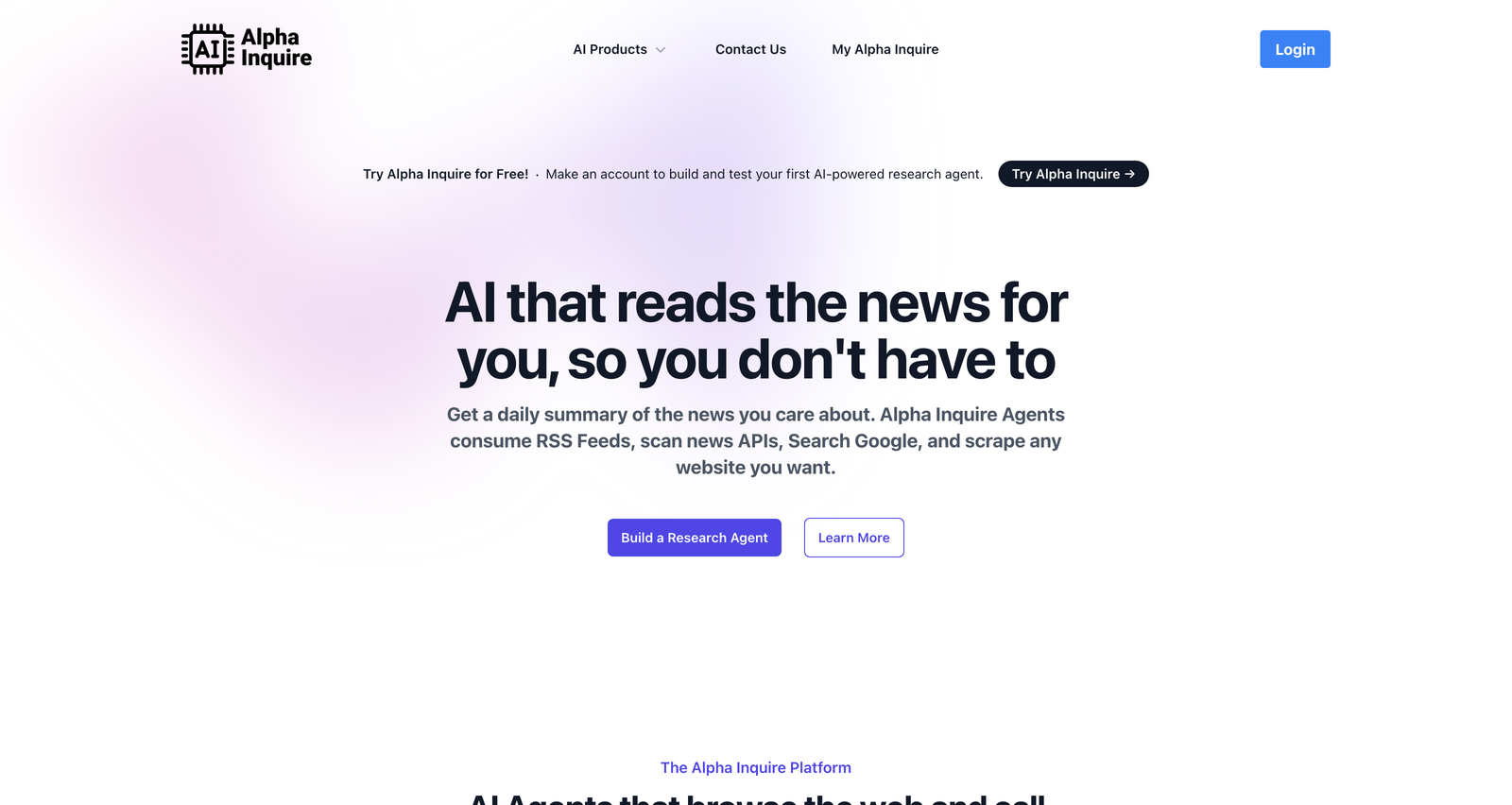 AlphaInquire.com Powered by OpenAI