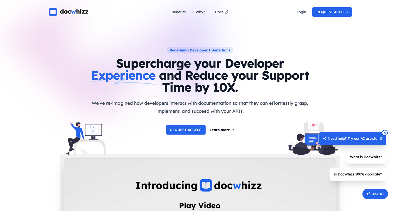 The only AI for Developer Documentation | DocWhizz