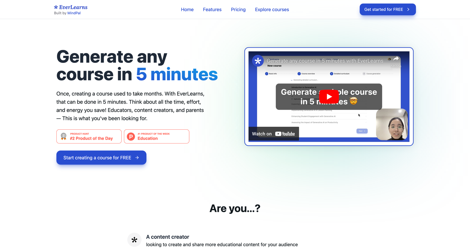 Create an Online Course with AI in 5 Minutes | EverLearns