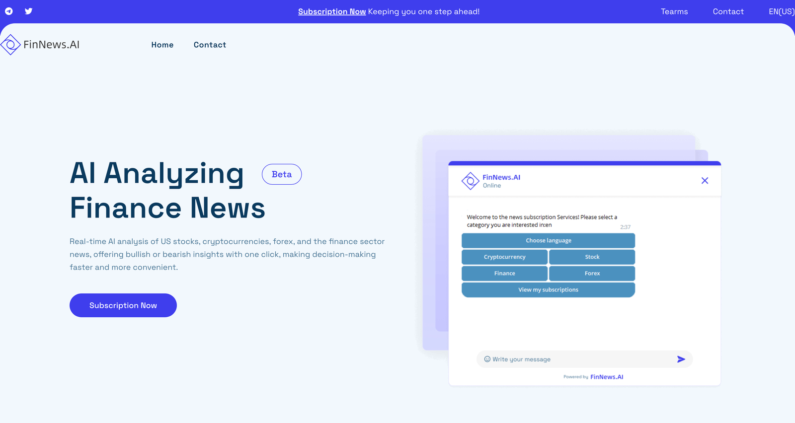 FinNews.AI - AI News Subscription and Analysis