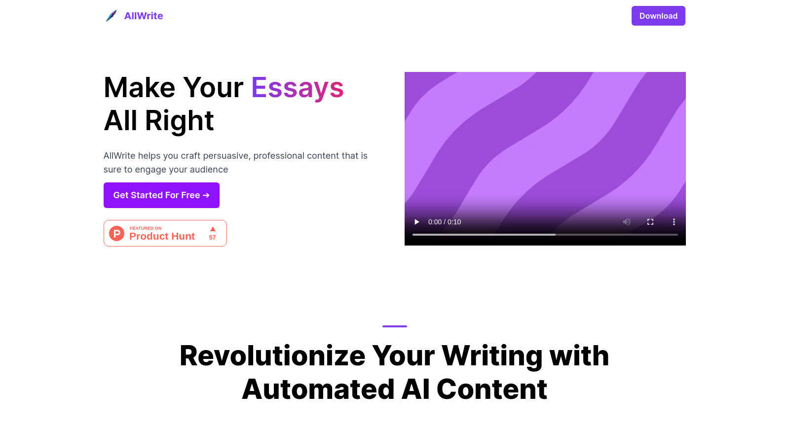 AllWrite - the #1 AI-powered mobile writing assistant tool