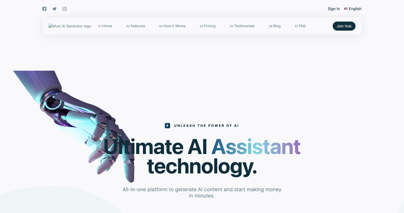 Must AI Generator - AI Tools for Content generation