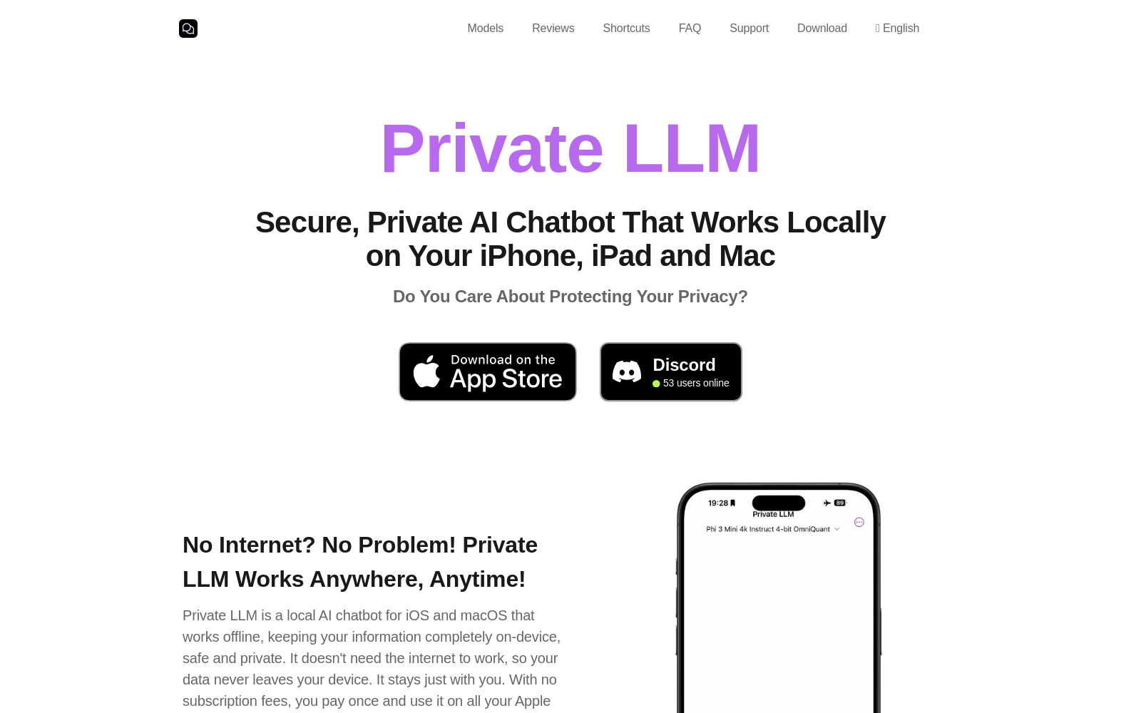 Private LLM: Secure, Local & Private AI Chatbot for iOS & macOS