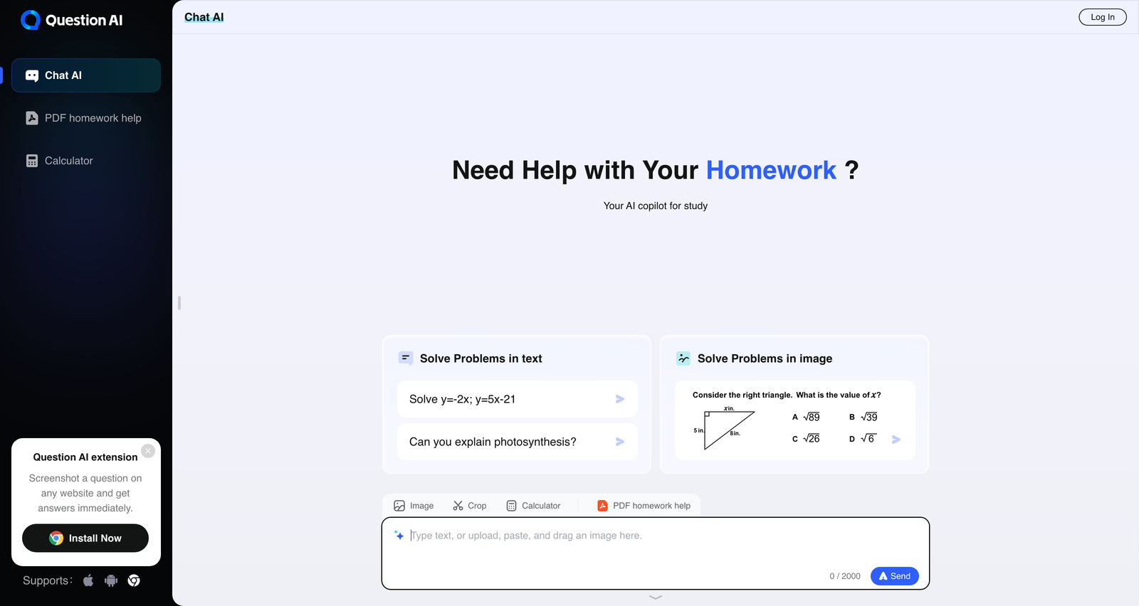Best AI Homework Helper Online | QuestionAI