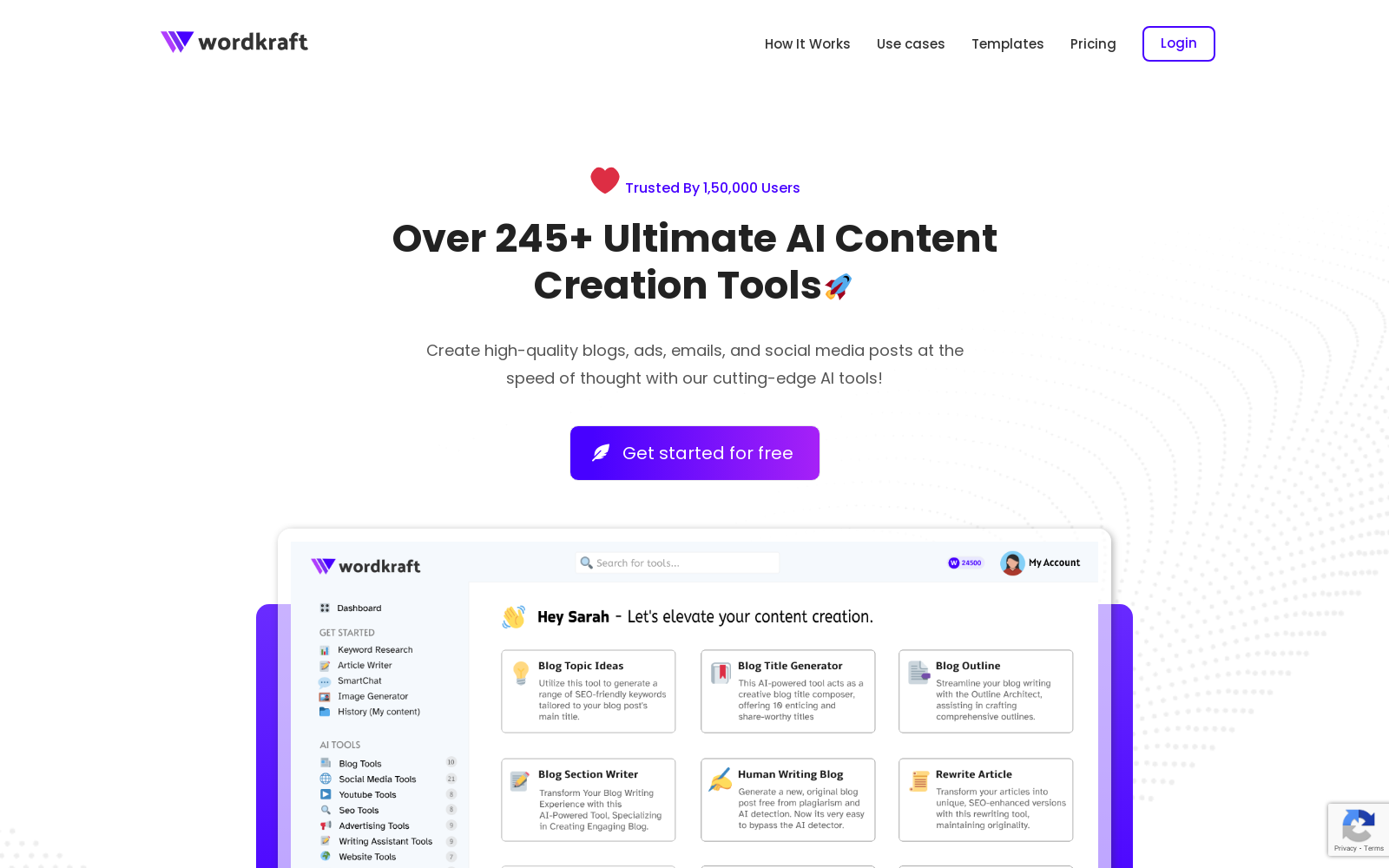 AI Copywriting & Online Content Generator - Wordkraft