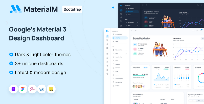 MaterialM Bootstrap Admin Dashboard Template