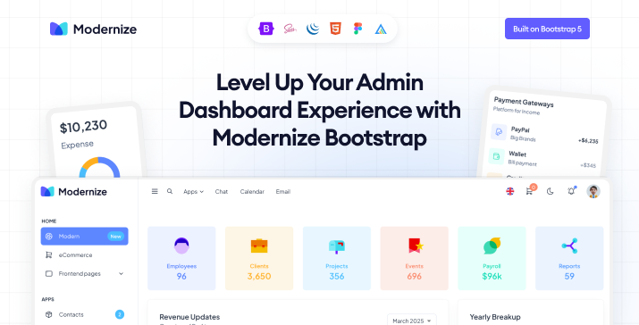 Modernize Bootstrap Admin Dashboard Template