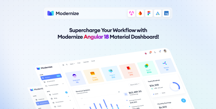 Modernize Angular Admin Dashboard Template