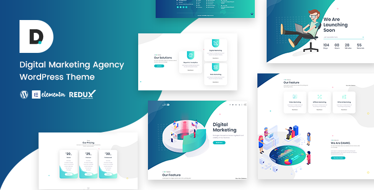 Damke Creative Digital Marketing Agency WordPress Theme