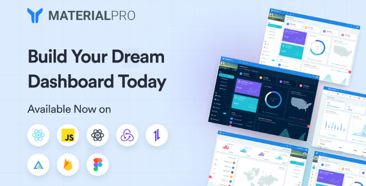 MaterialPro React Redux Admin Dashboard Template