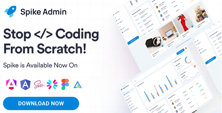 Spike Angular Admin Dashboard Template