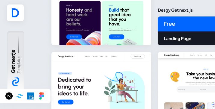 Desgy Nextjs Landing Page Template