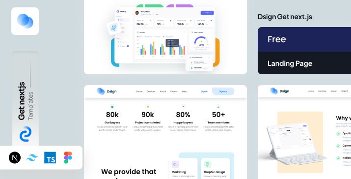 Dsign Nextjs Tailwind Landing Page Template