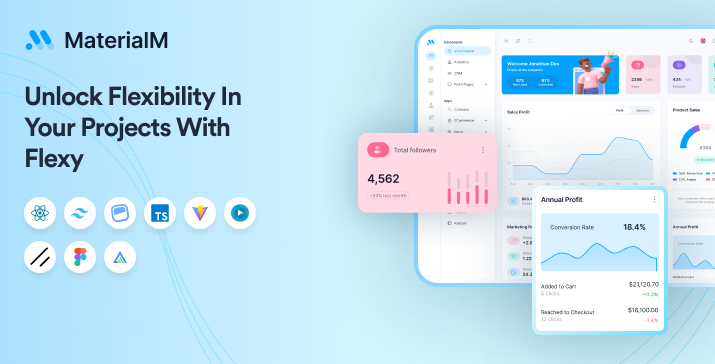 MaterialM React Tailwind Admin Dashboard Template